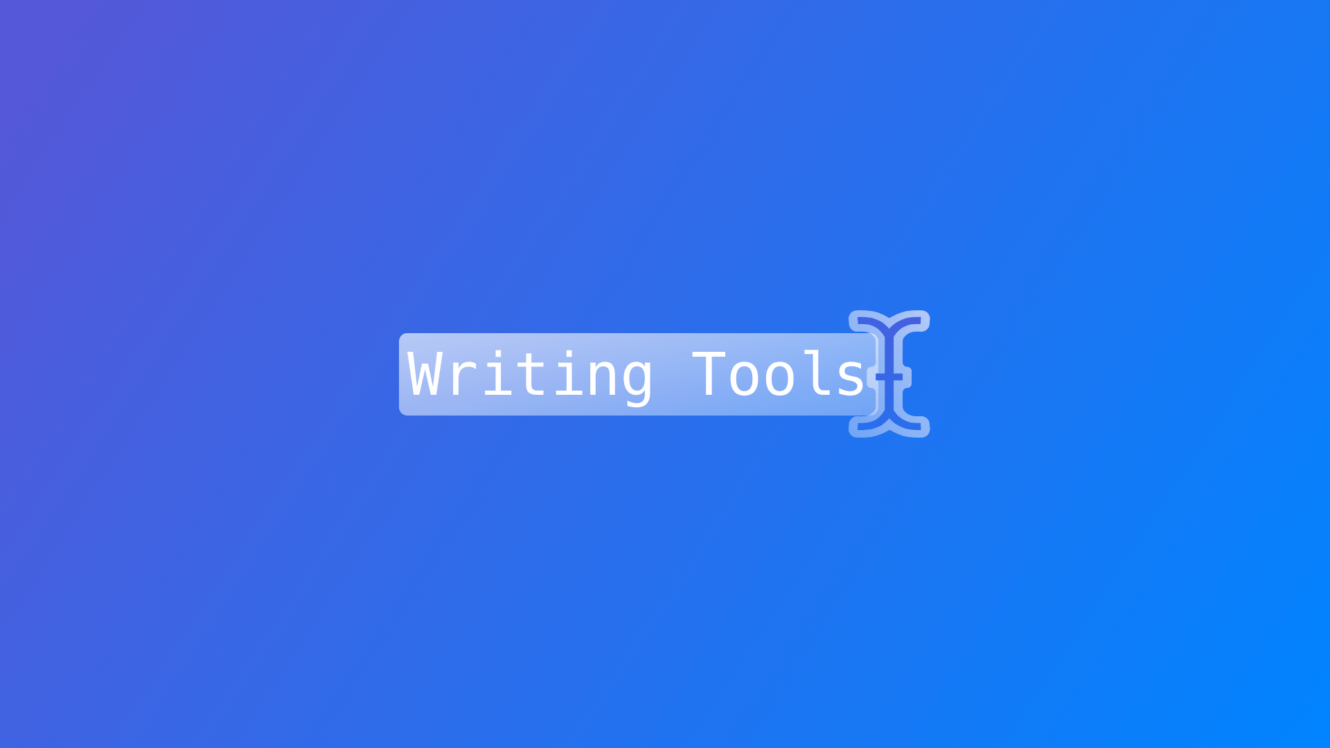 Keeping parts of the text unchanged by Writing Tools