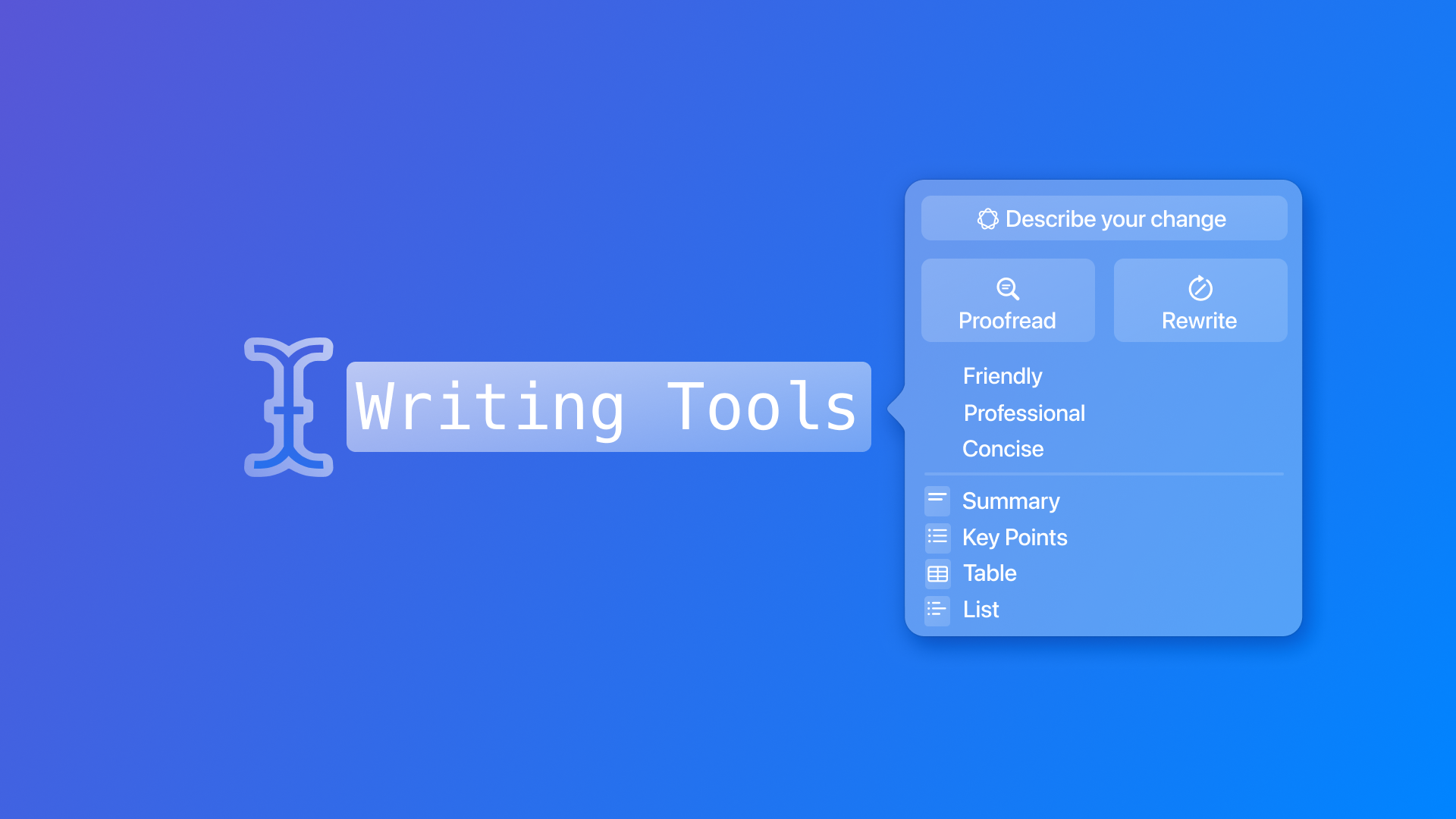 Supporting Writing Tools on your app