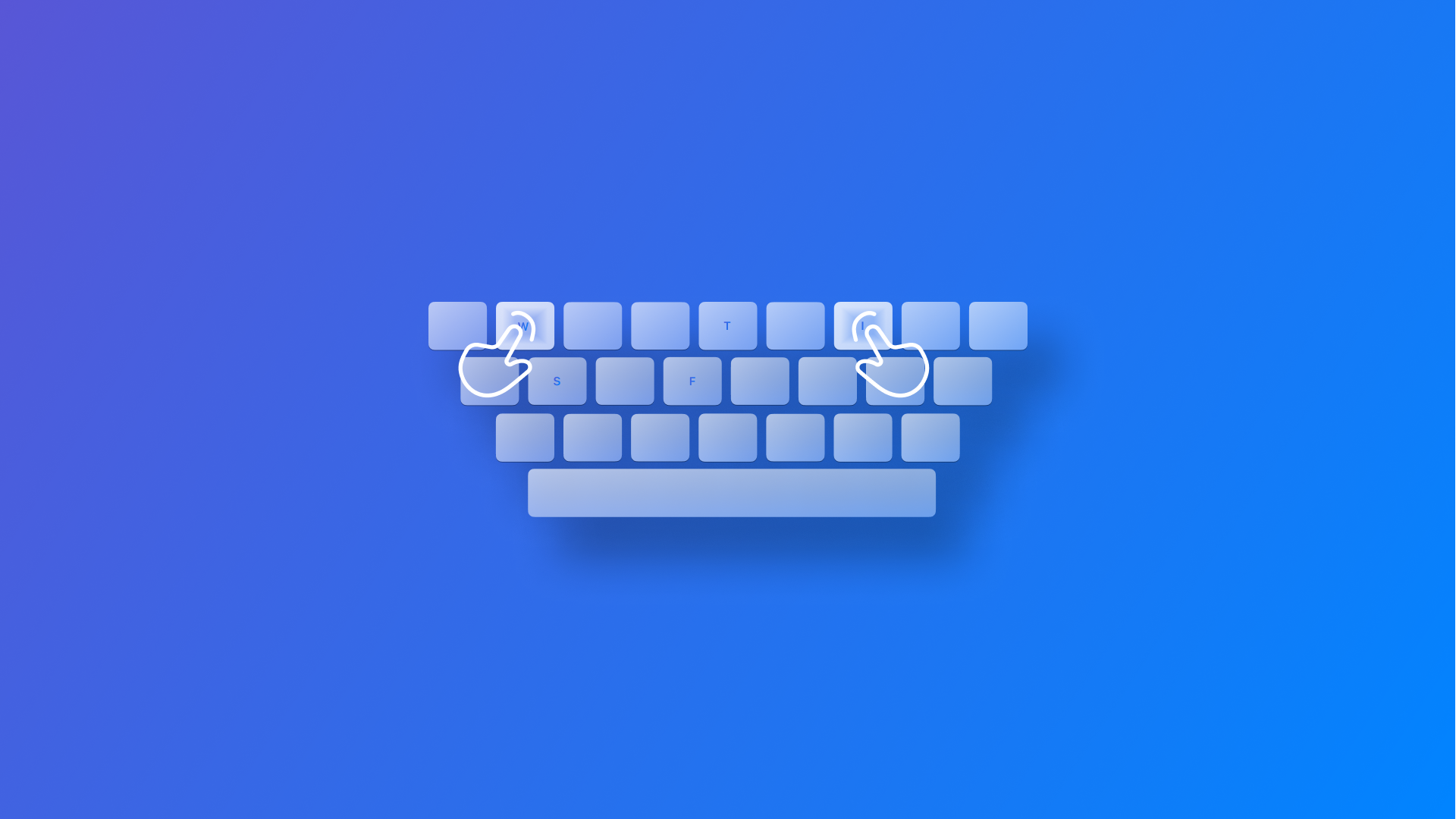 Controlling keyboard events with keys and phases